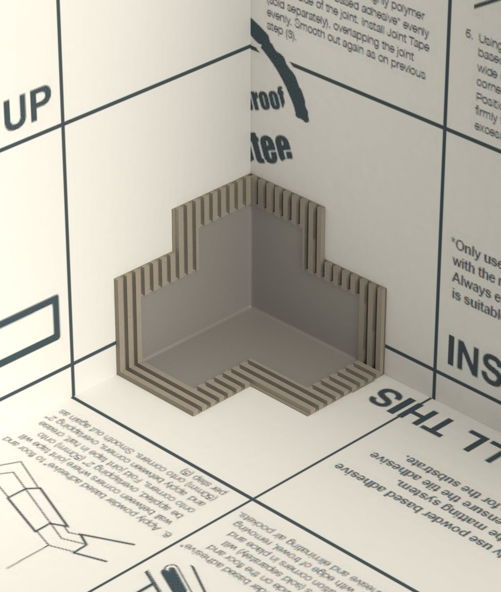 Waterproof Matting Internal Corner Topps Tiles