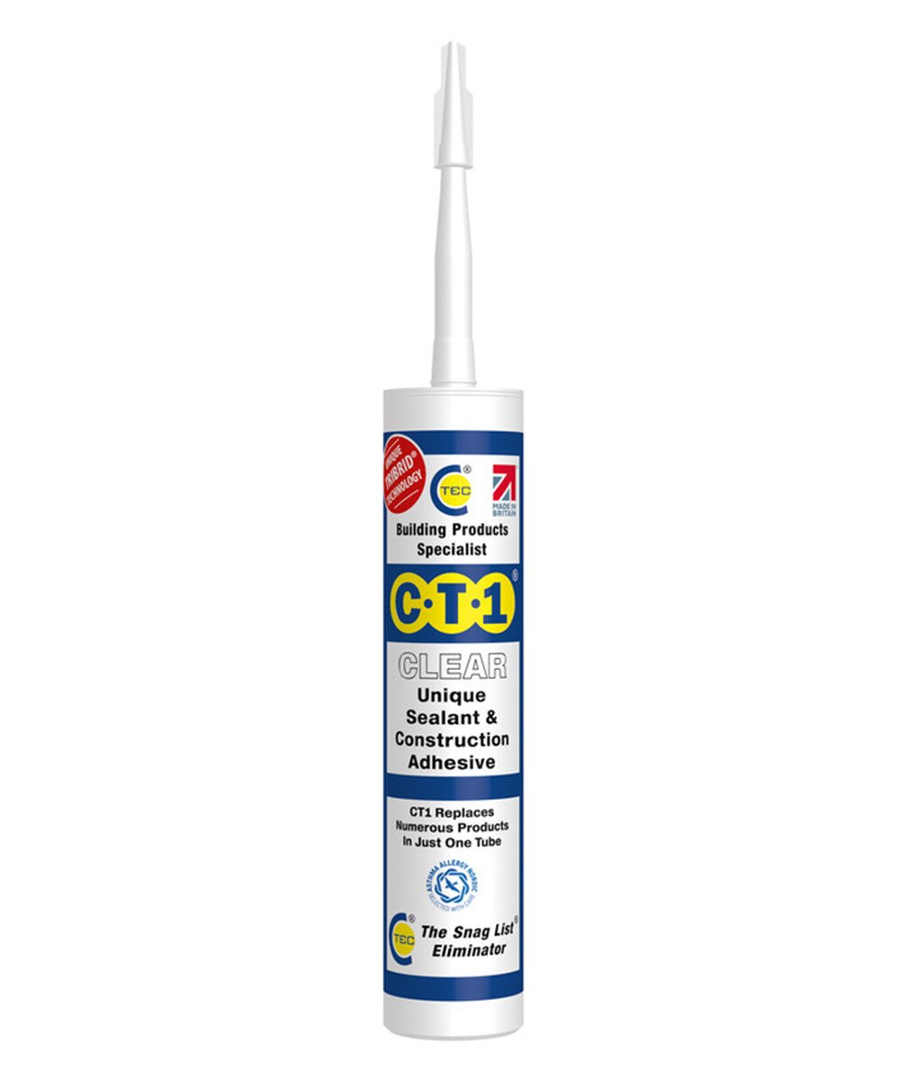 CT1 Sealant and Construction Adhesive Clear 290ml | Topps Tiles